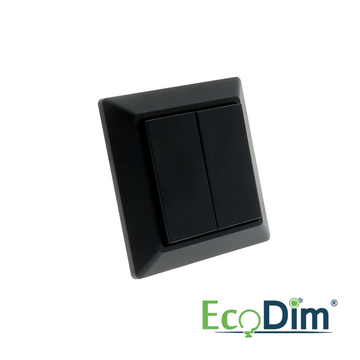 ECODIM | DRAADLOZE SCHAKELAAR ZIGBEE | ZWART | FRIENDS OF PHILIPS HUE