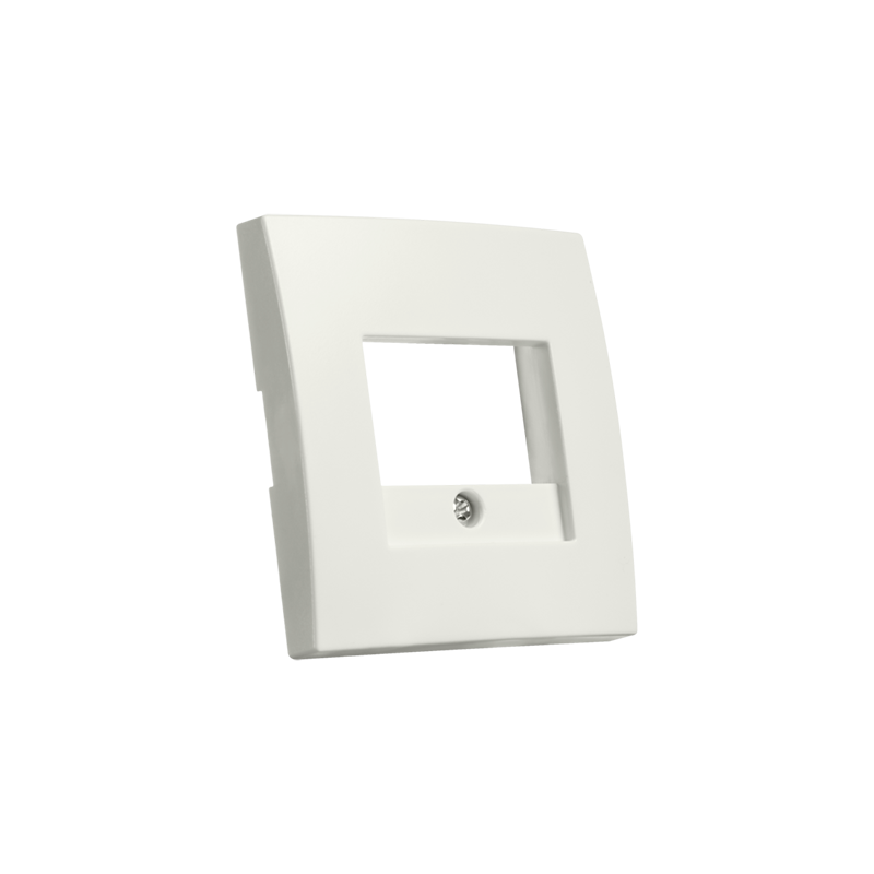 ION INDUSTRIES | Zentralplatte | Ladegerät USB A + USB C | TAE | E1 | Mattes Alpinweiß