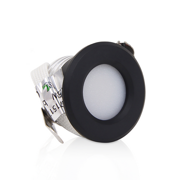 led mini inbouwspot 1.5w dimbaar zwart