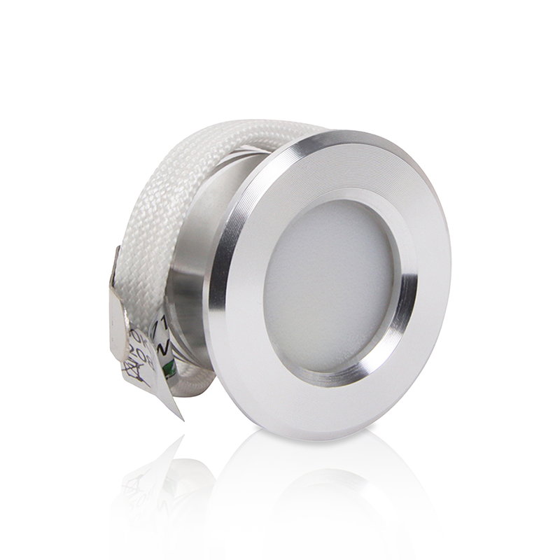 LED MINI INBOUWSPOT PHOBOS 1.5W DIM ZILVER