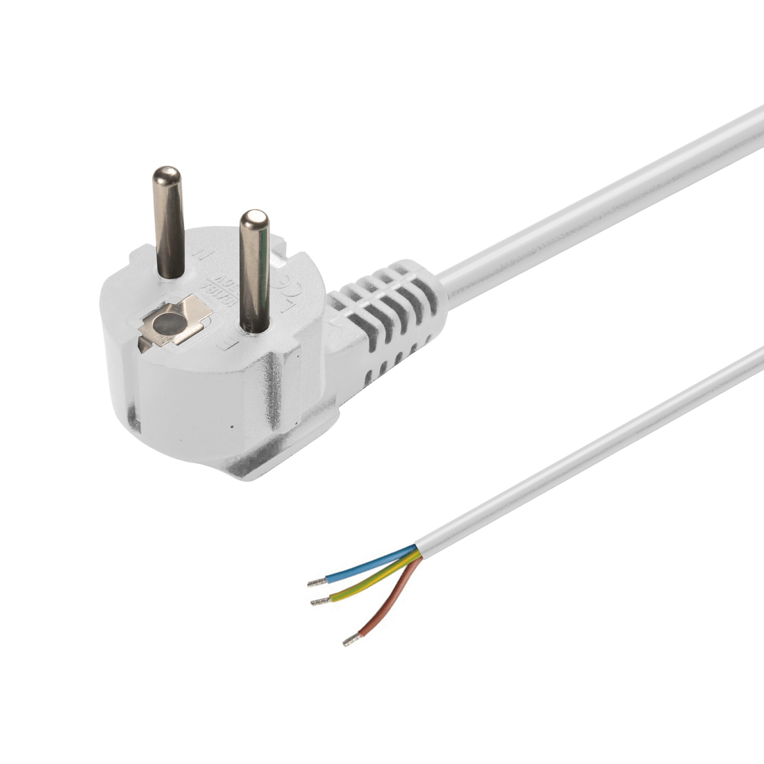 ANSCHLUSSKABEL | 5M | EURO | 3 X 0.75MM² | WEISS