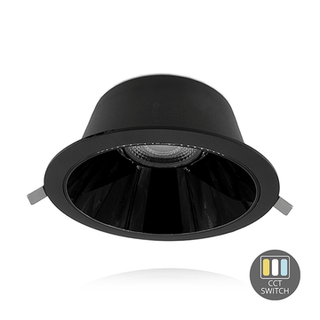 led downlighter 160mm cct switch