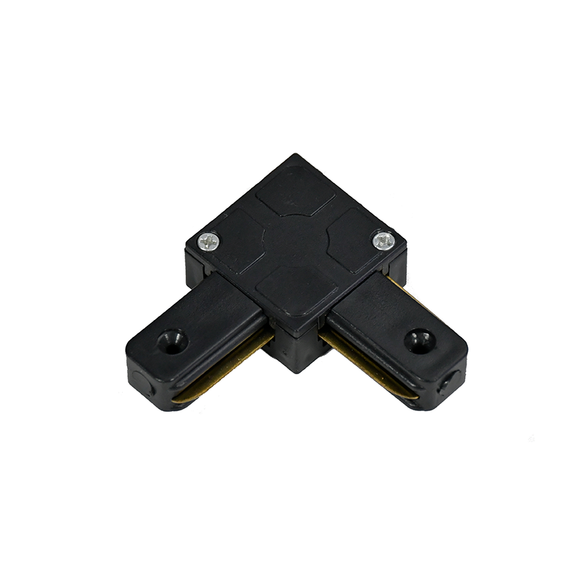 1-PHASEN-SCHIENE L-FORM-VERBINDER SCHWARZ