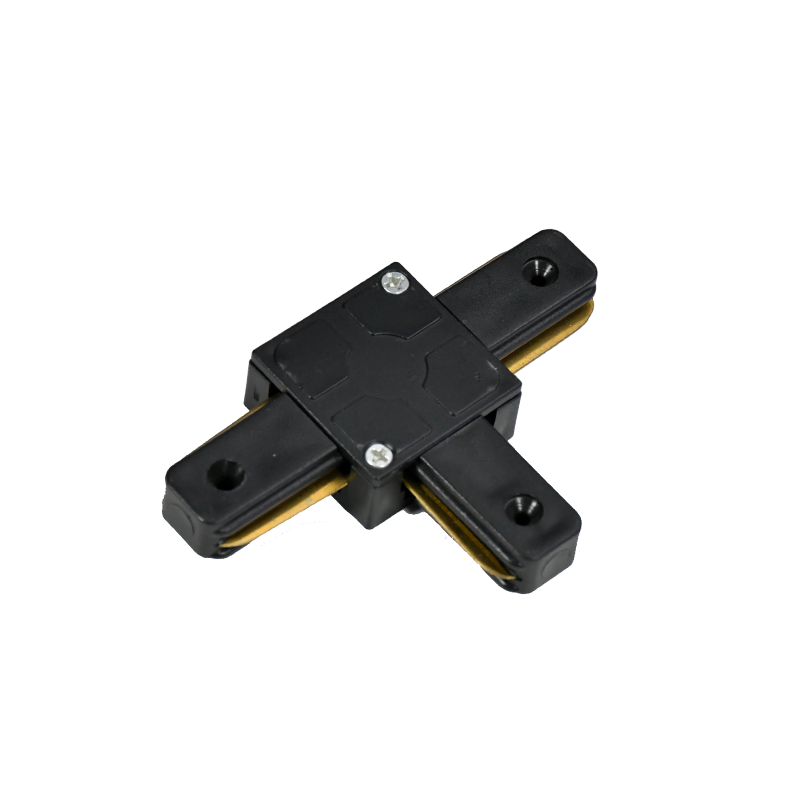 1-PHASEN-SCHIENE T-FORM-VERBINDER SCHWARZ