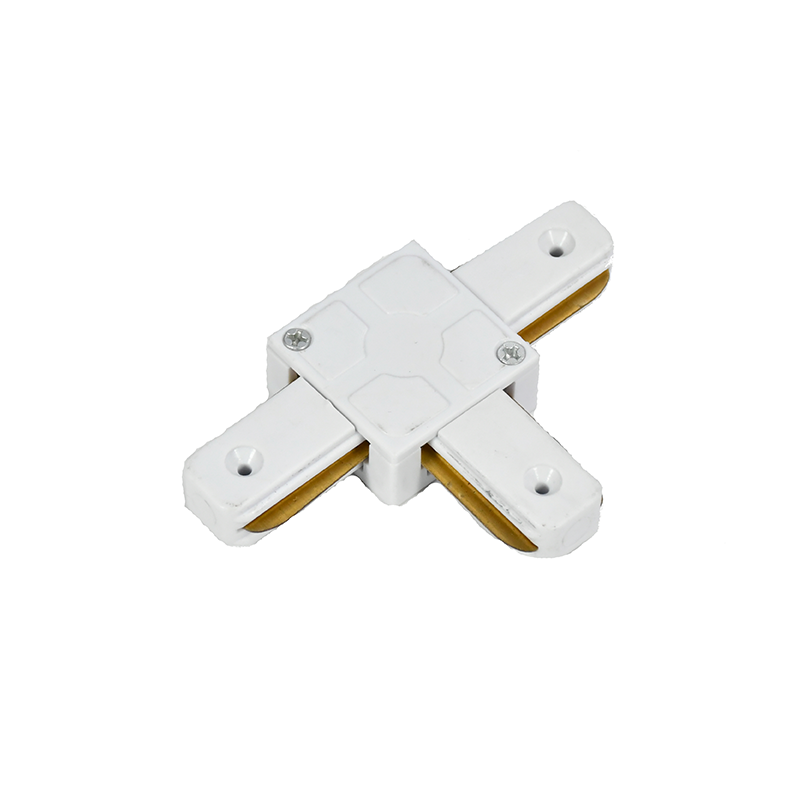 1-PHASEN-SCHIENEN-T-VERBINDER WEISS