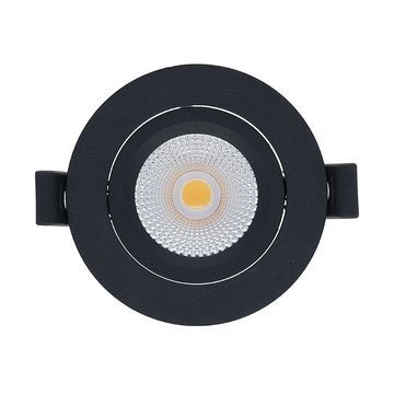 LED INBOUWSPOT | VARDA | SLIM-FIT | 5W | DIM | ZWART | 2700K