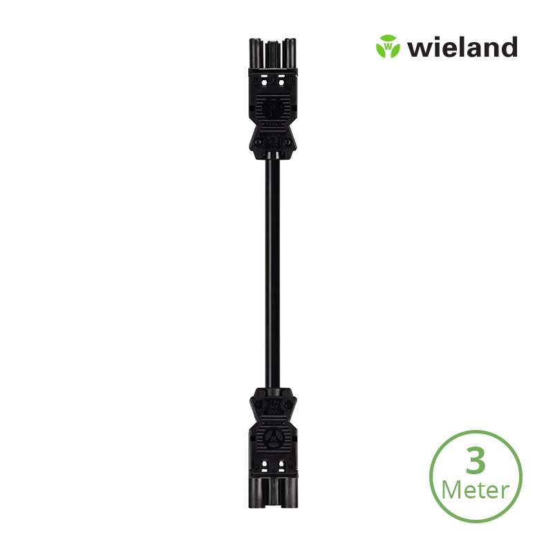 Wieland GST18/3P-Kopplungskabel, 3 Meter, 3×1.5mm2