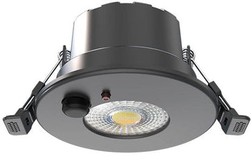 LED INBOUWSPOT | 6W | Ø85mm | MET SENSOR | DIMBAAR | IP65 | ZWART