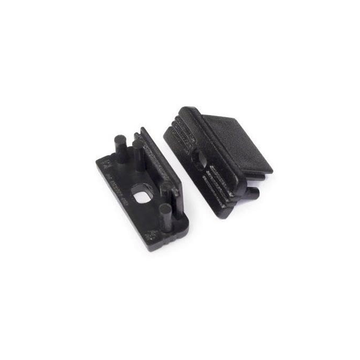 MET KABELOPENING | SURFACE | 10MM | ZWART | 2 STUKS