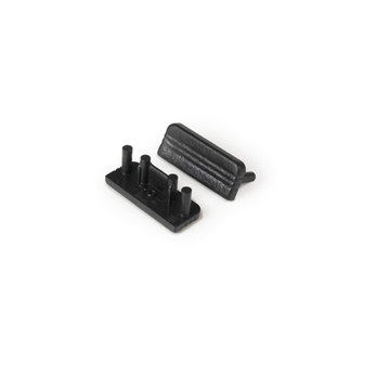END CAP ZONDER KABELOPENING | SURFACE | ZWART | 10MM | 20 STUKS