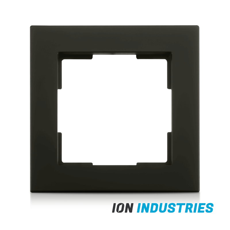 ION INDUSTRIES | ABDECKRAHMEN | 1-FACH | V1 | MATTSCHWARZ