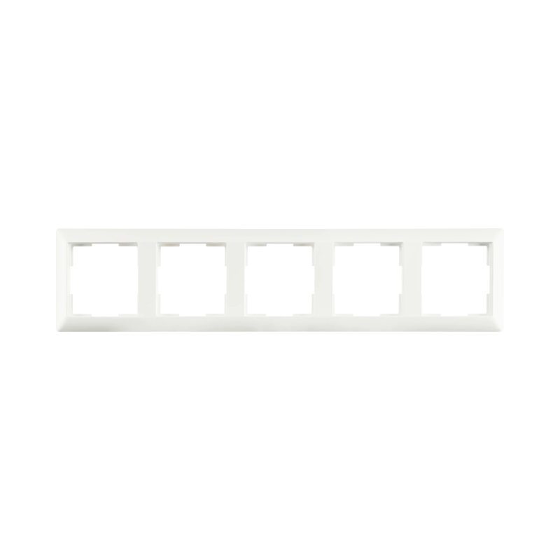 ION INDUSTRIES | Abdeckrahmen | 5-fach | J1 | Mattes Alpinweiß