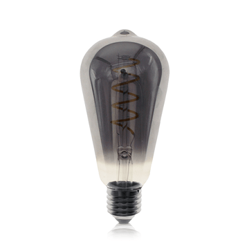 led filament e27 dimbaar smoke glass