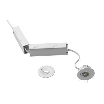 witte inbouwspot noodlamp