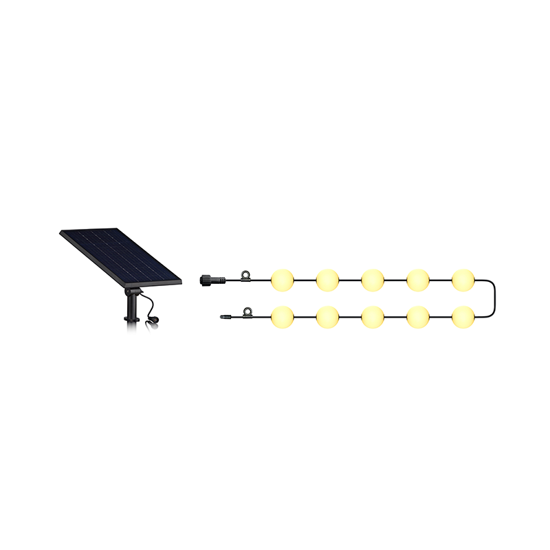 Lichterkette mit Glühbirnen | 7.5M | mit Solarpanel