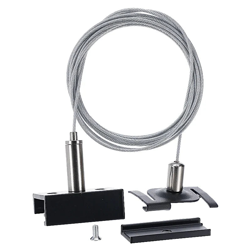 807610 | SYSTEEMPLAFOND PENDELSET | 2 METER | ZWART | VOOR 3-FASE RAILS