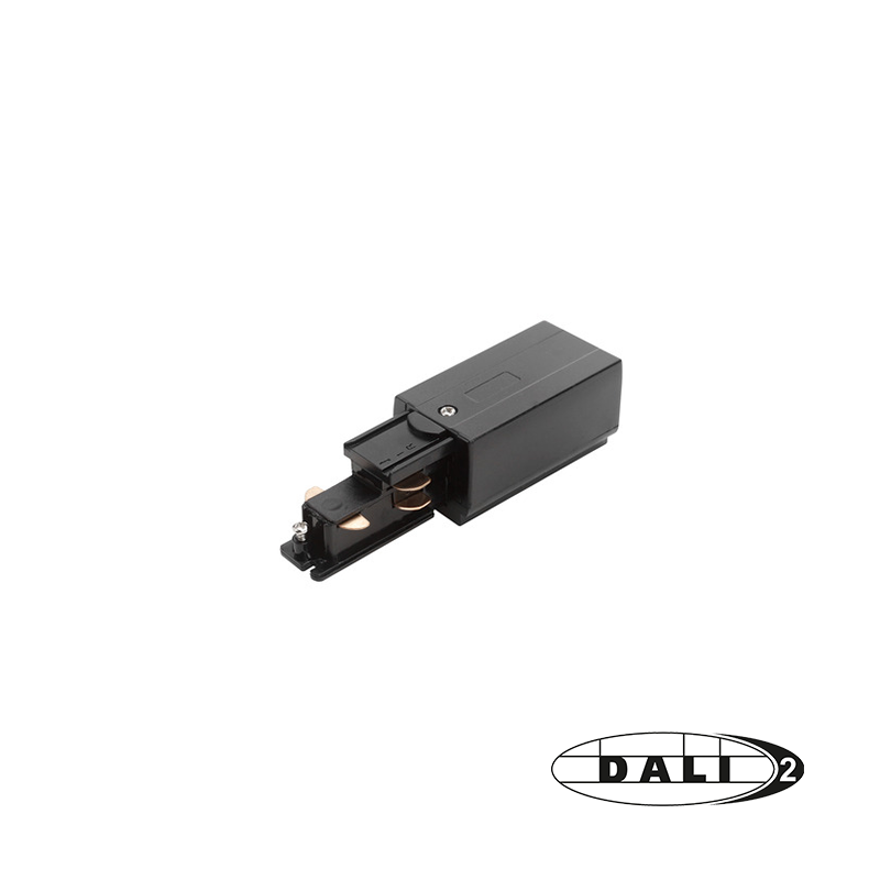 DALI 3-faserige Stromschiene | STROMANSCHLUSS | LINKS | SCHWARZ