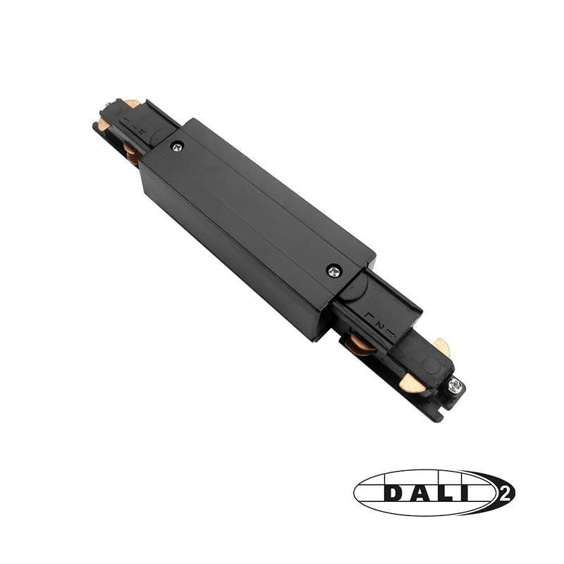 DALI 3-faserige Stromschiene | I-FÖRMIGER VERBINDER | SCHWARZ