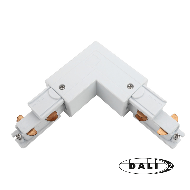 DALI 3-PHASEN-SCHIENE | L-FÖRMIGER ANSCHLUSS | AUSSEN | WEISS
