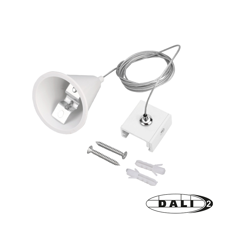 DALI 3-PHASEN-SCHIENE | PENDELSET | 1.5 METER | WEISS
