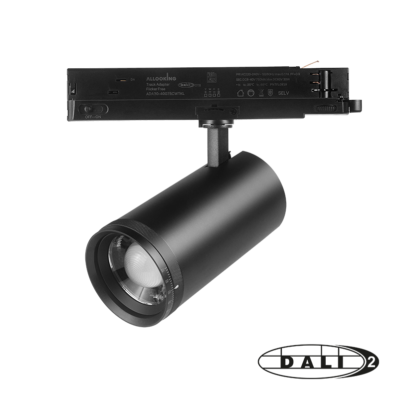809027 - DALI 3-FASE RAILSPOT - CCT Switch - Zwart