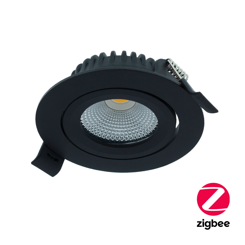 LED-EINBAUSPOT | 5W | Ø82mm | RGB+CCT | ZIGBEE3.0 | SCHWARZ