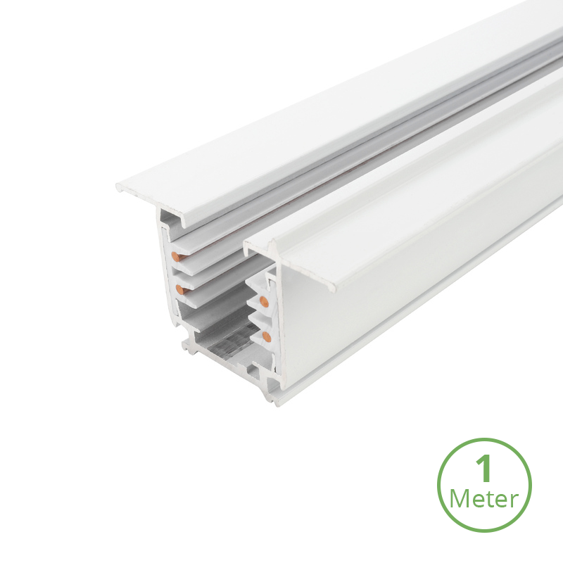 EINBAU-3-PHASEN-SCHIENE | 100CM | WEISS
