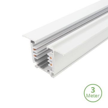 INBOUW 3-FASE RAIL | 300CM | WIT