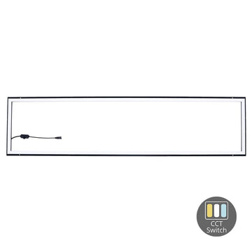 LED HOLLOW PANEEL | 120×30 | 40W | ZWART | CCT SWITCH