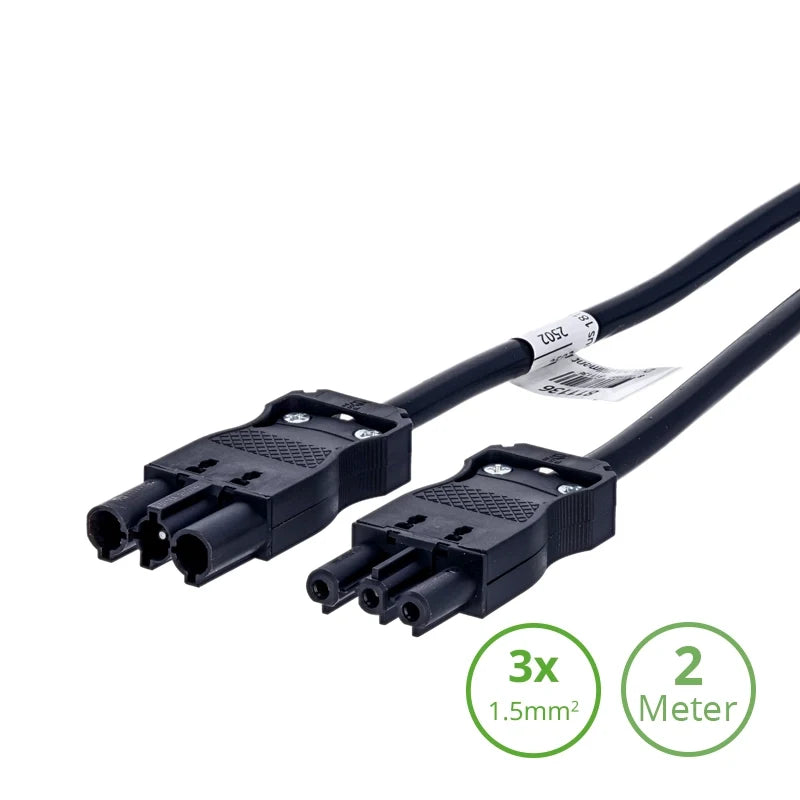 811136 - 3-SWP VERLENGSNOER 2mtr - 3x1.5mm