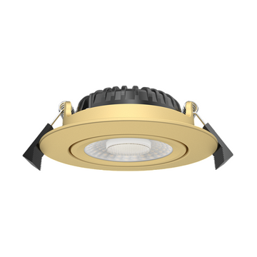 LED INBOUWSPOT | 5/7W | Ø83mm | DIMBAAR | CCT-SWITCH | IP65 | GOUD