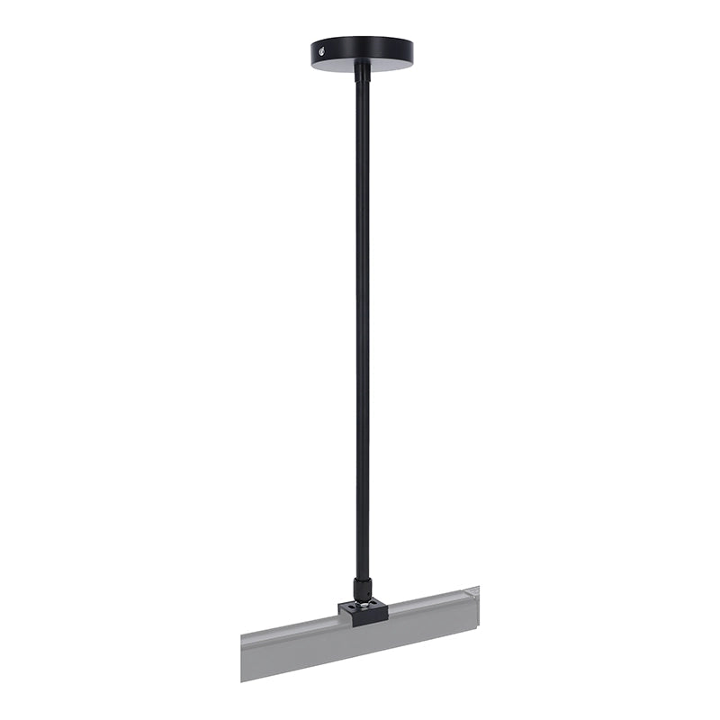 AUFHÄNGESYSTEM FÜR STROMSCHIENE | GEWINDESTANGE | 50CM/100CM | SCHWARZ | 2 STÜCK