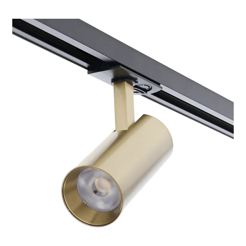 1-Phasen-Schienenstrahler | Eros | 10W | Messing | Dimmbar | CCT-Schalter