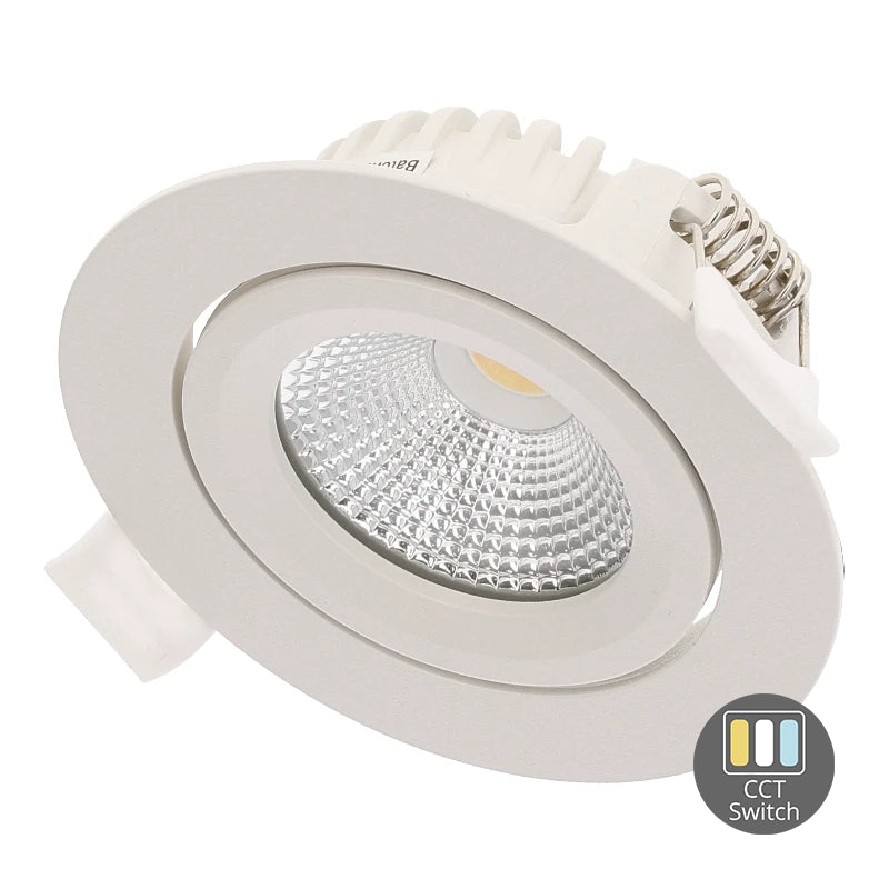 LED-EINBAUSPOT | 6W | Ø82mm | DIMMBAR | CCT-SWITCH | IP65 | WEISS
