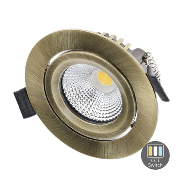 813956 | LED INBOUWSPOT | VARDA | SLIM-FIT | 4W/6W | DIM | BRONS | CCT-SWITCH