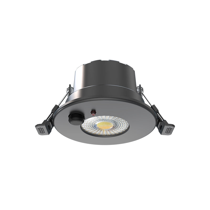 LED-EINBAUSPOT | 6W | Ø85mm | MIT SENSOR | DIMMBAR | IP65 | SCHWARZ