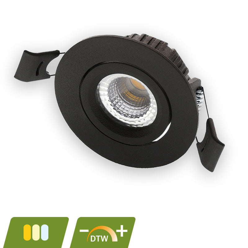 LED INBOUWSPOT | POLLUX | SLIM-FIT | 5W | DIM2WARM | ZWART