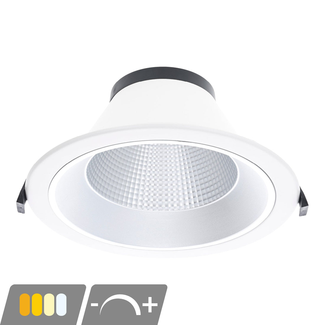 LED-Einbaustrahler ESPA | 12W/10W/8W/6W | Ø120–130MM | CCT-Schalter