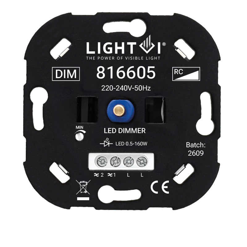 TRIAC LED DIMMER | 0.5-160W | WISSELSCHAKELING