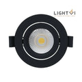 LIGHTVI | LED INBOUWSPOT | TURIN | SLIM-FIT | 4W/ 6W | DIM | ZWART | CCT-SWITCH