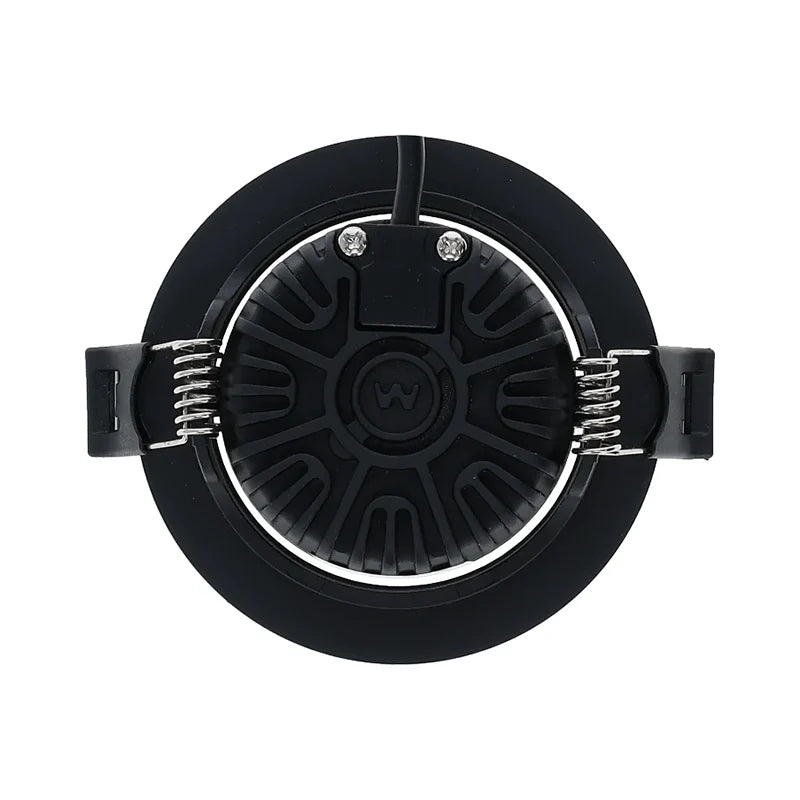 LIGHTVI | LED INBOUWSPOT | TURIN | SLIM-FIT | 4W/ 6W | DIM | ZWART | CCT-SWITCH