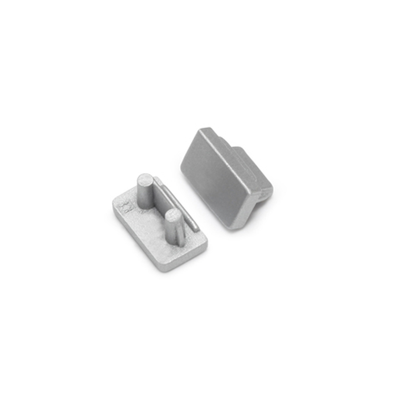 Endkappe ohne Kabelöffnung | Slim | 8MM | silber | 20 Stück