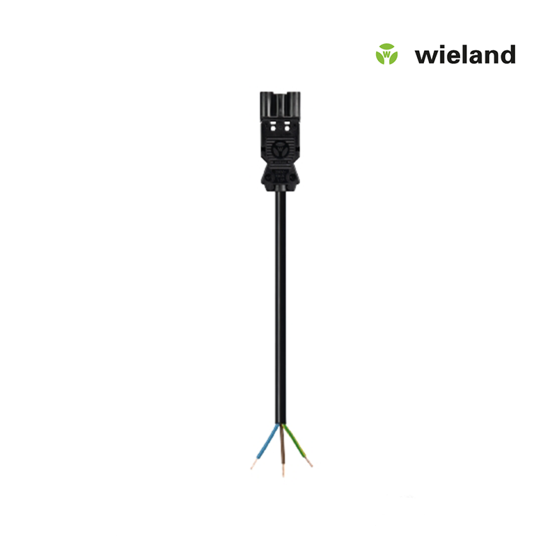 Wieland GST18I3 Anschlusskabel Stecker 1,5 MM² 0,5 Meter schwarz