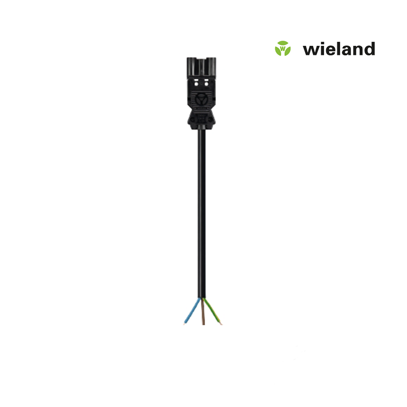 Wieland GST18I3 Anschlusskabel Stecker 1,5 MM² 2 Meter schwarz