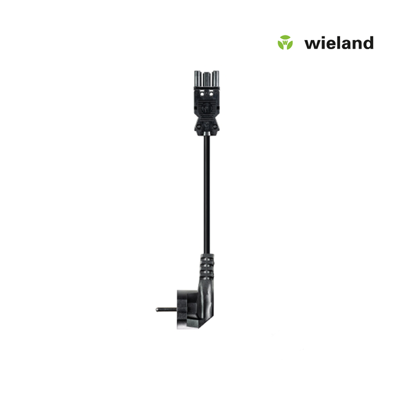 Wieland GST18I3 Netzkabel 1,5 MM² 2 Meter schwarz