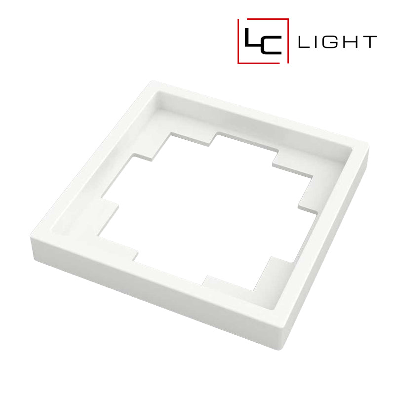 LC-LIGHT | ABDECKRAHMEN | 1-FACH | WEISS