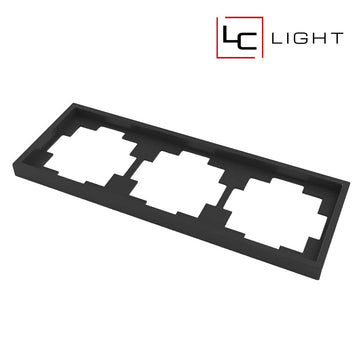 LC-LIGHT | AFDEKRAAM | 3-VOUDIG | ZWART
