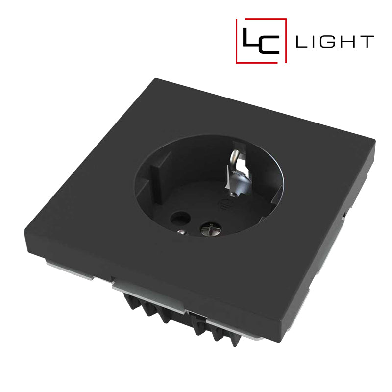 LC-LIGHT | WANDSTECKDOSE | RA | SCHWARZ