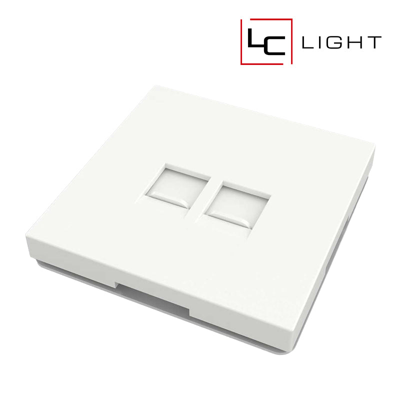 LC-LIGHT | 2x NETZWERKANSCHLUSS | WEISS