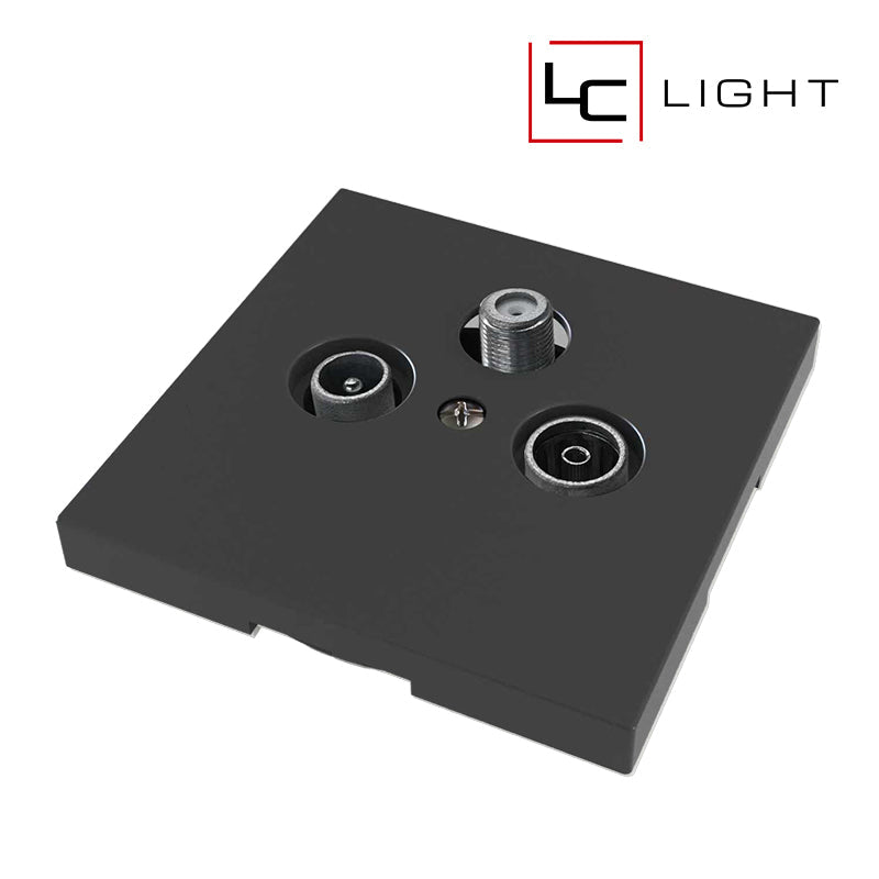 LC-LIGHT | ANTENNENANSCHLUSS | TV/FM/SAT | SCHWARZ